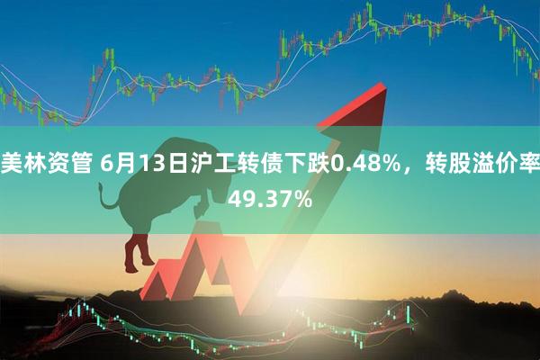 美林资管 6月13日沪工转债下跌0.48%，转股溢价率49.37%