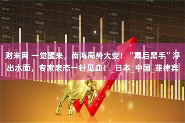 财米网 一觉醒来，南海局势大变！“幕后黑手”浮出水面，专家表态一针见血！_日本_中国_菲律宾