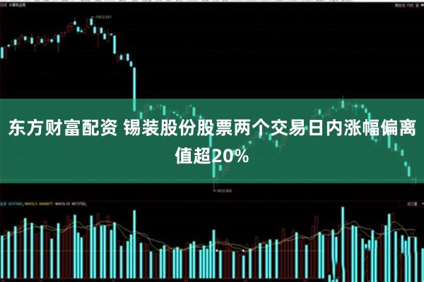 东方财富配资 锡装股份股票两个交易日内涨幅偏离值超20%