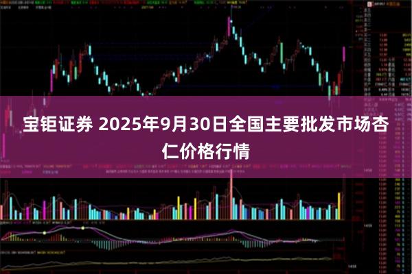 宝钜证券 2025年9月30日全国主要批发市场杏仁价格行情